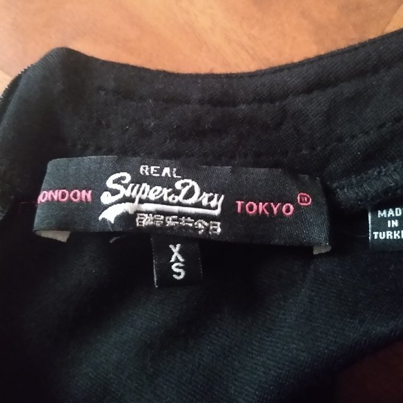 Superdry Black Skater Dress Size XS - Picture 6 of 6